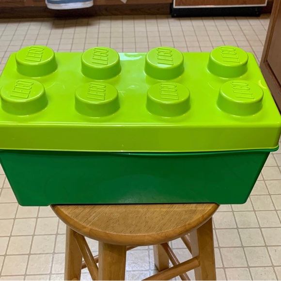Lego | Toys | Lego Brick Storage Box Empty Lime Green | Poshmark